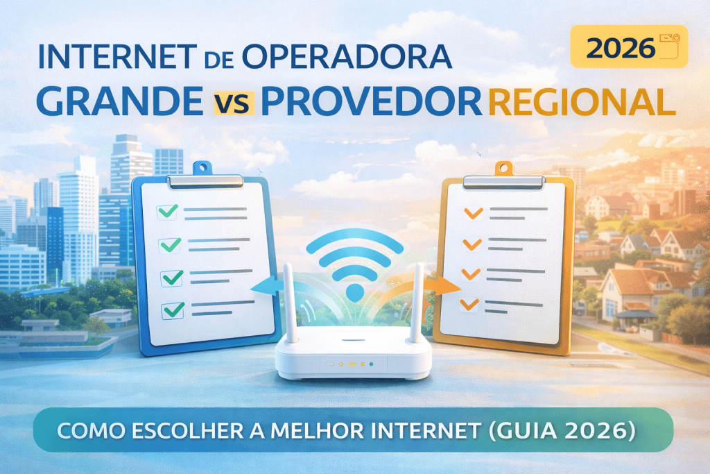 Operadora grande vs provedor regional: como escolher a melhor internet (Guia 2026)