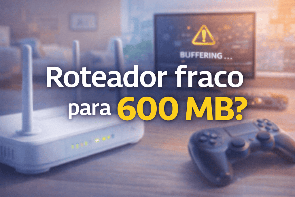 Roteador fraco para 600MB? Sinais, testes e soluções reais (2026)