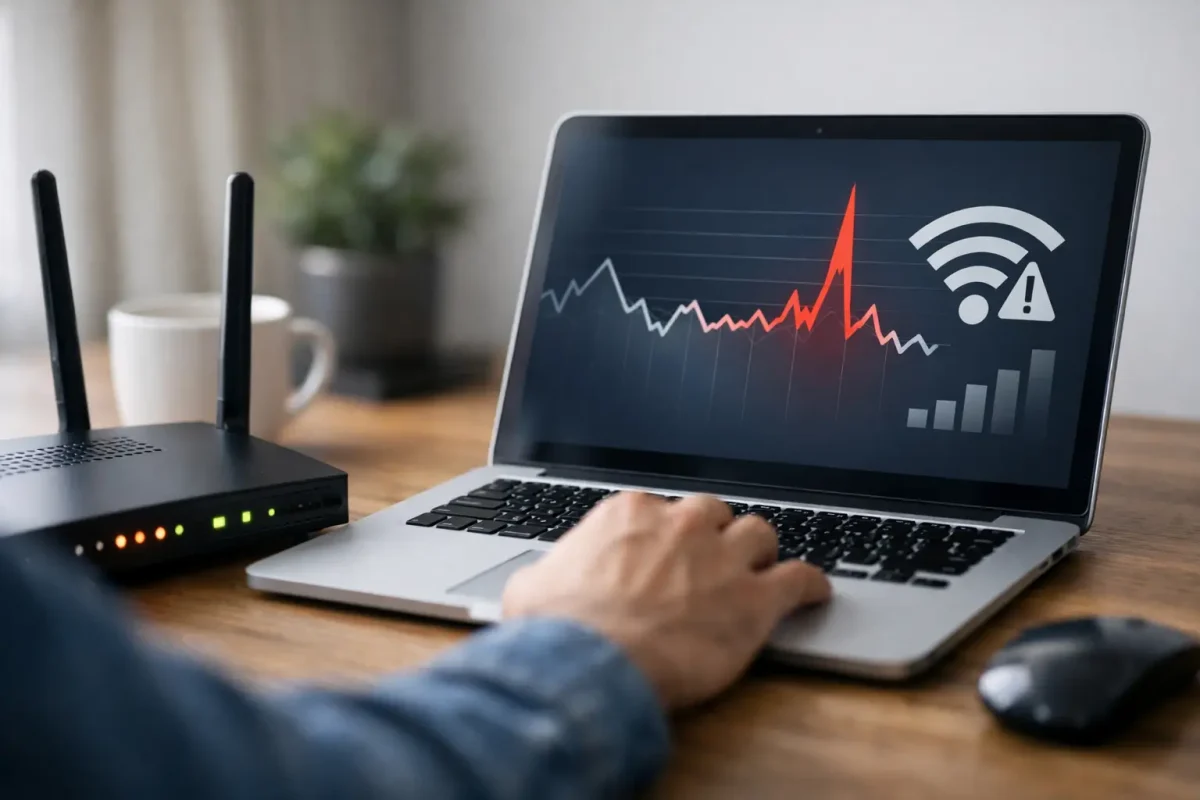 Ping alto no Wi‑Fi: como corrigir sem erro