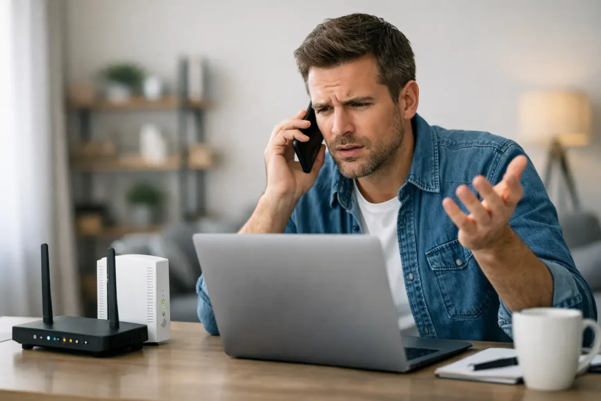 Como saber se problema é do provedor de internet
