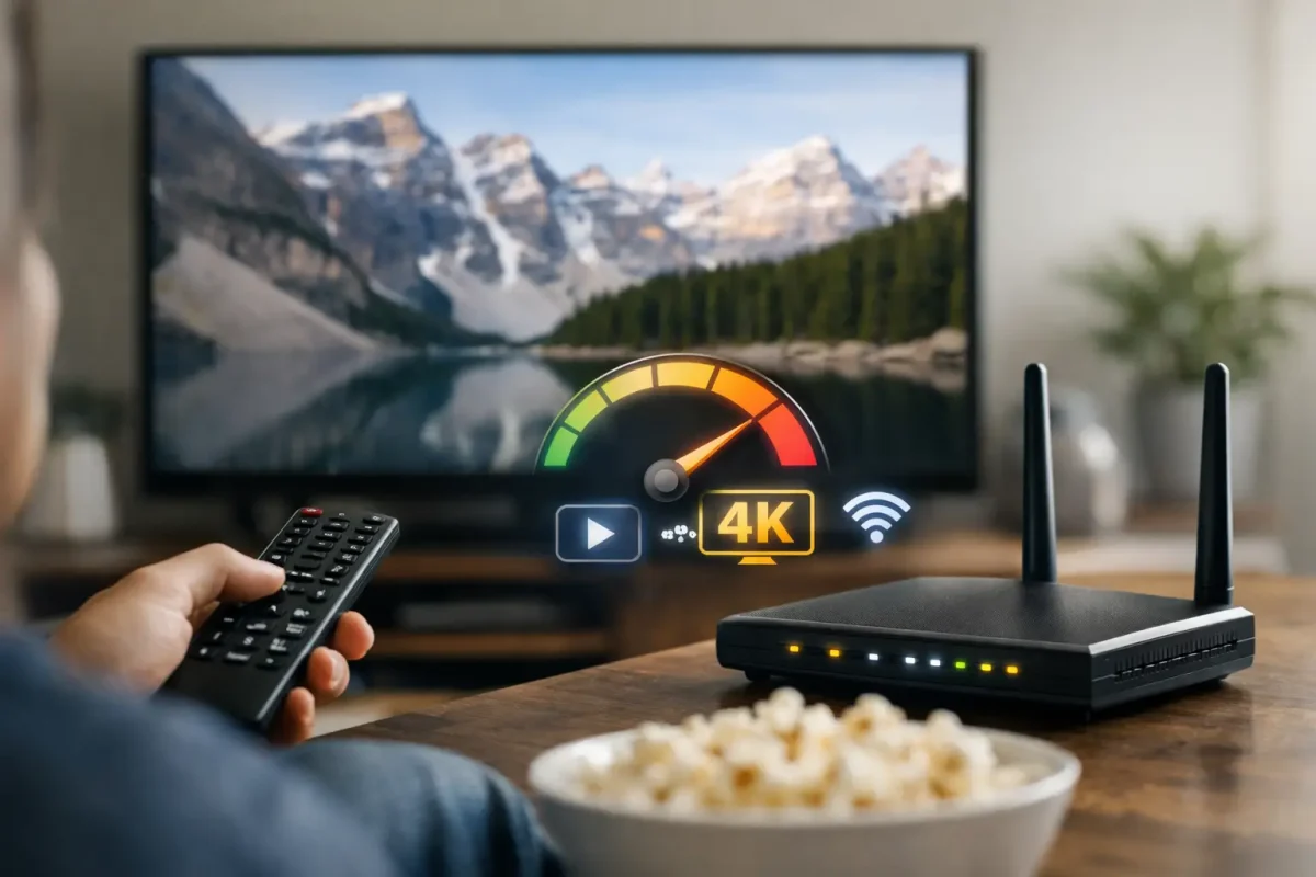 Quantos Mbps preciso para streaming 4K?