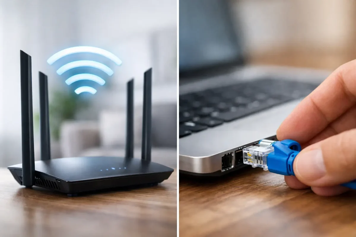 Wi-Fi 7 vs cabo Ethernet: qual é melhor para você?