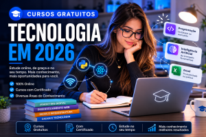 Cursos gratuitos de tecnologia em 2026